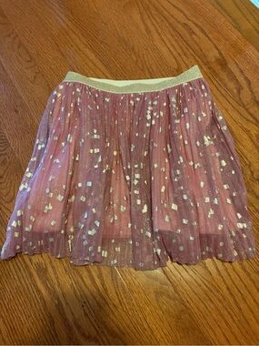 Crewcuts Girls' Pink Metallic Confetti Tulle Skirt